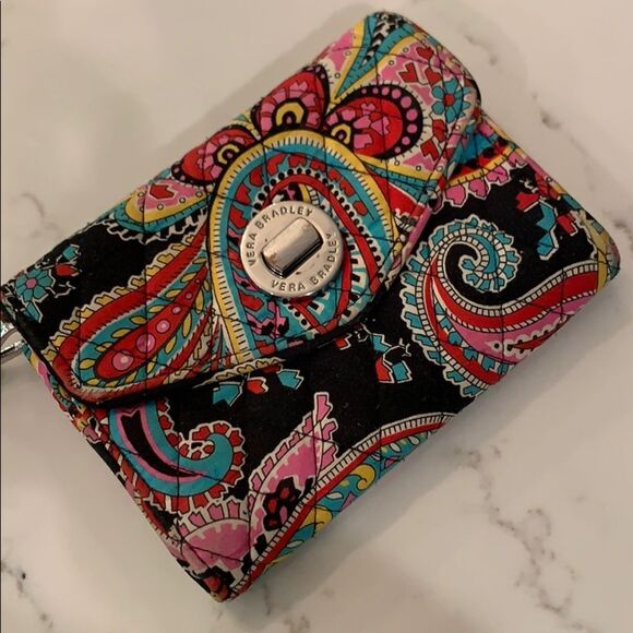 Vera Bradley "Parisian Paisley" Wallet - Picture 1 of 5